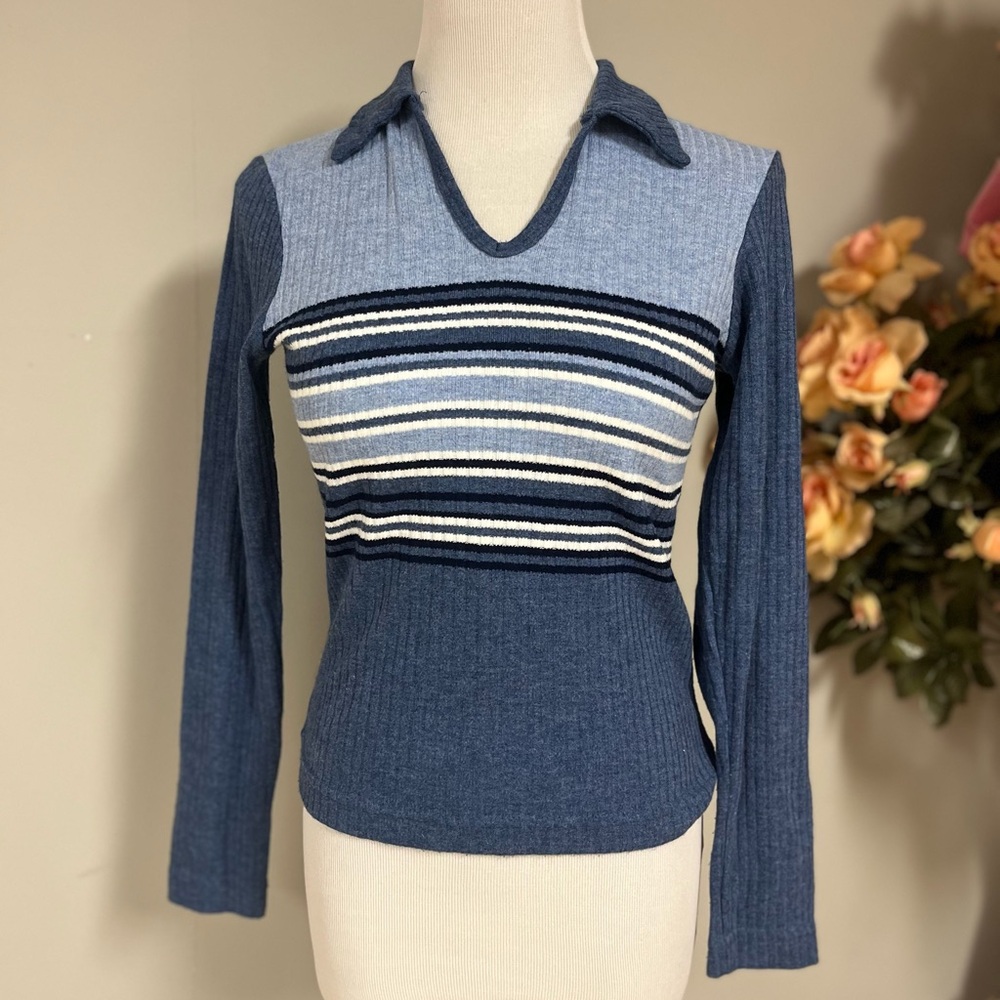 Xhilaration Heather Blue Knit Sweater